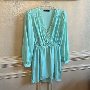Honey Punch Faux Wrap Dress Sz S